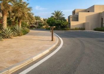 Walkways driveways closeup Walkways driveways closeup