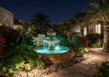 Water feature underwater led lighting garden Water feature underwater led lighting garden