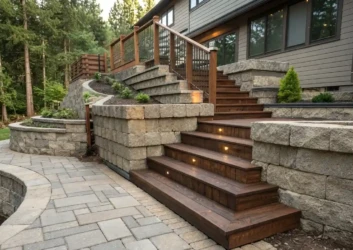 Wooden Staircase Deck Wooden Staircase Deck